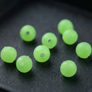 Missanga Pescador do Litoral Glow de Plástico para Pesca e Artesanato – Kit com 50 Unidades de 8 mm
