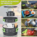 Kit Panelas Camping Cooking Set Camping E Pesca C/chaleira