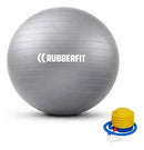 Bola Suiça 55cm Pilates Yoga Com Bomba Fisioterapia Fitness Cor Cinza