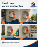 Suporte De Parede Para Até 7 Cadeiras De Praia Aluminio