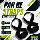 Par Strap 8 Oito Academia Musculação Deadlift Strongman