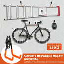 Kit 5 Suporte De Parede Aço Bike Escada 35kg Organização