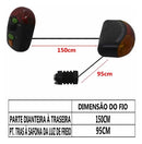 Kit Lanterna Farol Buzina Freio Pisca Seta Bike Breack Light Preto