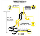 Fita de Suspensão Horse Fitness Fita de Treinamento Suspenso TRX Faixa de Resistência Tamanho Ajustável e Fácil de Ancorar Treinamento Funcional Peso do Corpo Equipamento De Treino Yoga e Pilates