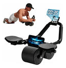 Rolo Roda Dupla Abdominal Apoio Para Cotovelos - Brave Bull