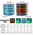 Linha Pesca 300m Multifilamento 8 Fios Invisível Camuflagem