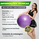 Bola Pilates Suiça Yoga Fisioterapia Ginástica Academia 55cm