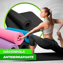 Tapete Yoga Academia EVA 1cm Antiderrapante À Prova D'Água Preto