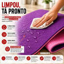 Tapete De Yoga Rubber Fit Tpe Biodegradável Azul 6mm. Cor Roxo e Rosa