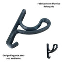 Kit 2 Suporte Pendurar Capacete Acessórios Chave De Parede