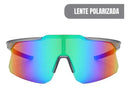 Óculos Corrida Ciclismo Beachtenis Masculino Feminino Uv400 Espelhada Cinza