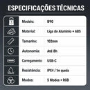 Kit 2 Lanternas De Camping Multifuncionais Led Recarregável Usb-c Com Rgb 7 Cores Ipx4 Gancho Portátil Para Barraca Trilha Pesca Emergência
