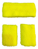 Kit Headband Punhos Fantasia Anos 80 Corrida Academia Malhar
