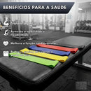 Kit 5 Faixa Elástica Super Mini Band Extensor Elástico Para Treino Resistência Funcional Academia Ginástica Yoga Esporte Banda Extra Forte De Treinamento Thera Pilates Fisioterapia Alegria