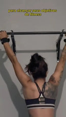 Barra Fixa Parede Musculação Pull-up Pegada Neutra E Aberta Cor Preto