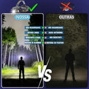 Lanterna De Cabeça Led Sensor Movimento 12 Modos Recarregável Power Bank Usb Alta Potência Ciclismo Camping Pesca Reparo Noturna Zoom Ajustável Ipx4 Resistente Mãos Livres Frontal 100000 Lumens