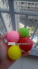 Kit 4 Bolas De Mãos Esferas Fisioterápicas Ortopédica Ball