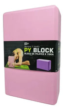Bloco Pilates Yoga EVA Alta Densidade Antiderrapante 23x15x7,5 cm Rosa MBFit