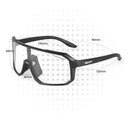 Óculos Ciclismo Fotocromático Transparente Scvcn Uv400 Armação Vermelho/preto