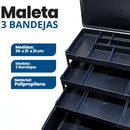 Maleta Para Pesca 3 Bandejas Articuladas Preta Summer Preto