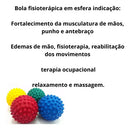 Kit 4 Bolas De Mãos Esferas Fisioterápicas Ortopédica Ball