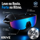 Óculos Ciclismo Corrida Esportivo Bike Mtb Protecao Uv Beach Azul