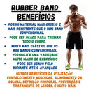 Kit 4 Rubber Band Mini Faixa Elástica Pilates Fisio Treino