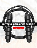 Corda De Pular Cross Speed Rope Rolamento Profissional Fit Homeroarte Cor Azul