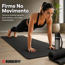 Colchonete Tapete Yoga Pilates Ginástica Grosso 10mm Premium Cor Preto