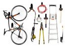 4x Suporte de parede aço multiuso 23kg bike mangueira escada cor preto Bestfer quadrado