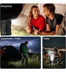 Lanterna Lanterna Tática Lanterna Cabeça Lanterna à Prova D'Água Lanterna Emergência Lanterna LED Lanterna Recarregável Potente Luz Camping Pesca Trilha Casa Carro Iluminação Portátil Forte Trabalho