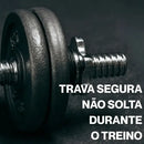 2x Barra Halter Musculação Crossfit Maciça Inox Rosqueada