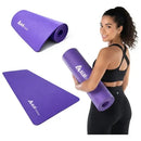 Tapete Yoga Nbr Macio 8mm Exercícios Pilates 185x65cm Aluí Roxo