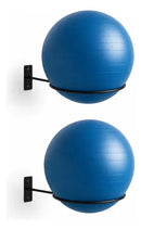Kit02 Suporte Bola Pilates Suiça + Parafuso E Buchas Reforça Cor Preto