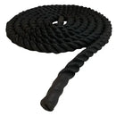 Corda Naval Preta 40 Mm 10 Mts Com Protetor Treino Funcional Ropeshop