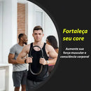 Justgofit Anel Pilates 36cm Flexível Tonificador Magiccircle Cor Preto