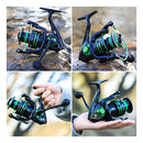 Molinete Sougayilang 4000 Verde Relação 5.2:1 Drag 12kg Pesca