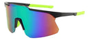 Óculos Corrida Ciclismo Beachtenis Masculino Feminino Uv400 Espelhada Preto E Verde