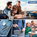 Porta Comprimidos Capsulas Bolsa Viagem Metal Resistente Cor Preto