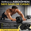 Roda Abdominal Supermedy Dupla Reforçada, Com Cabo Antiderrapante e Suporte Para 120kg