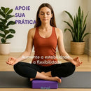 2 Blocos Tijolinho Apoio Para Yoga Pilates Alongamento Zenai Roxo