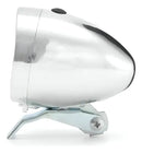 Farol de bicicleta retrô vintage cromado com 3 leds absoluto jy-592a