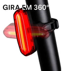 Lanterna Farol Sinalizador Traseiro Recarregável Usb Para Bike Bicileta Ciclismo 3 Cores Bem Forte