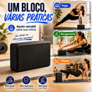 Kit c/ 2 Blocos de Yoga Para Exercícios Alongamento Pilates Meditação Tijolo Funcional Alongamento Ioga Cor Preto Jcanova Store
