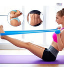 Kit 3 Faixas Elásticas Thera Band Exercício Fisioterapia Alongamento Yoga Pilates Resistência Treino em Casa Inboxmobile