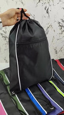 Mochila Sacola De Academia Esportiva Bag Cores Cor Verde Liso Desenho Do Tecido Liso Fanza Moda e Acessórios