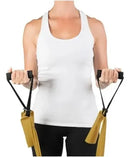 Puxador para Crossover, Pilates e Exercícios em Casa, Preto, Resiste até 120kg