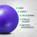 Bola Pilates Suiça Yoga Fisioterapia Ginástica Academia 55cm