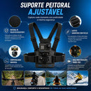 Suporte Peito Para Celular Camera Go Pro Ajustavel Moto Bike