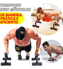 Barra De Chão Apoio Para Flexão Ergonômicas Exercício Fitness